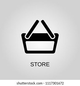 Store icon. Store symbol. Flat design. Stock - Vector illustration