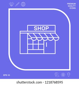 Store icon symbol. Graphic elements for your design