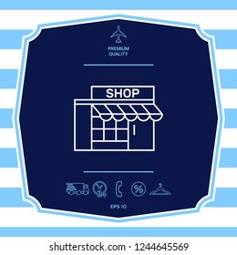 Store icon symbol. Graphic elements for your design