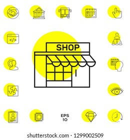 Store icon symbol. Graphic elements for your design