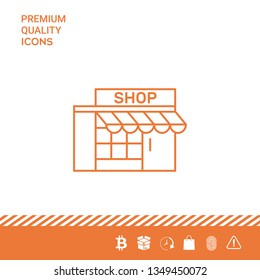 Store icon symbol. Graphic elements for your design