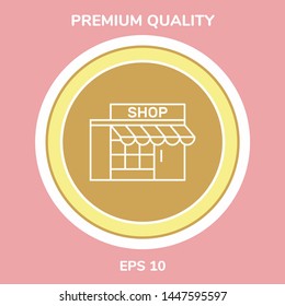 Store icon symbol. Graphic elements for your design
