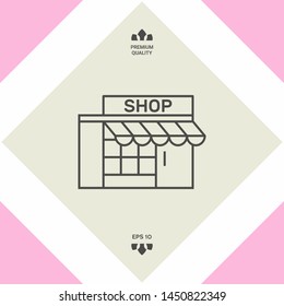 Store icon symbol. Graphic elements for your design
