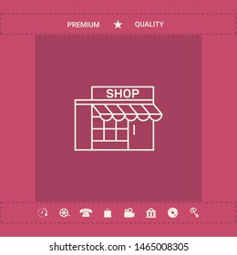 Store icon symbol. Graphic elements for your design