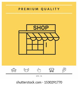 Store icon symbol. Graphic elements for your design