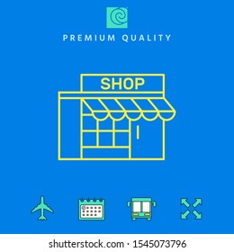 Store icon symbol. Graphic elements for your design