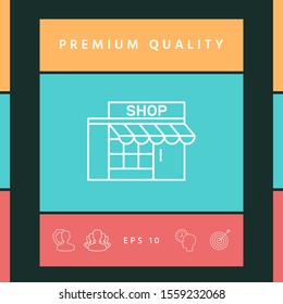 Store icon symbol. Graphic elements for your design