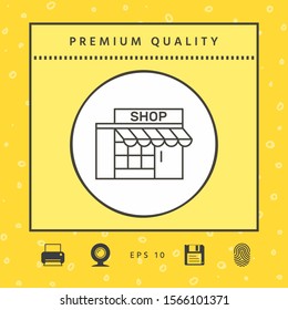 Store icon symbol. Graphic elements for your design