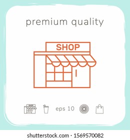 Store icon symbol. Graphic elements for your design
