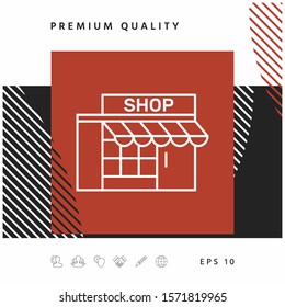 Store icon symbol. Graphic elements for your design