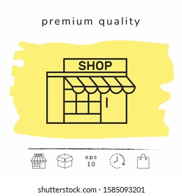 Store icon symbol. Graphic elements for your design