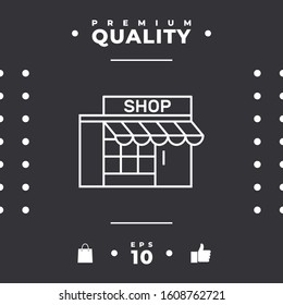 Store icon symbol. Graphic elements for your design