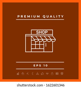 Store icon symbol. Graphic elements for your design