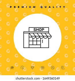 Store icon symbol. Graphic elements for your design