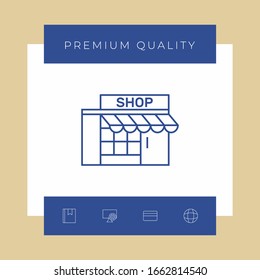 Store icon symbol. Graphic elements for your design