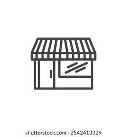 Store icon Symbol mark in filled style