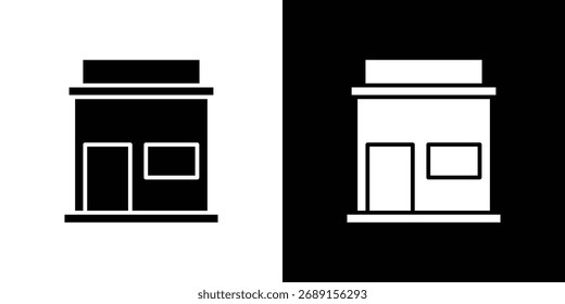 Símbolo de ícone de armazenamento. símbolo simples plano em plano de fundo em branco.