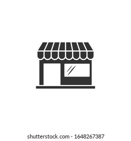 Store icon template color editable. Store symbol vector sign isolated on white background.