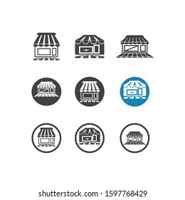 Store icon template vector design