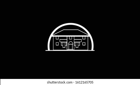 store icon template. Vector illustration with Black and White Background