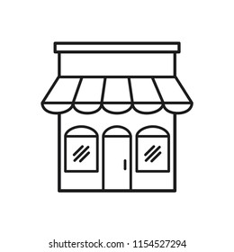 store icon in trendy flat style 