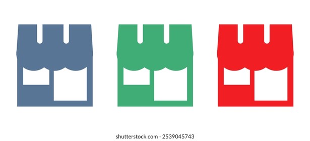 Icono de la tienda con varios colores
