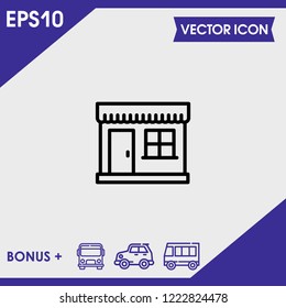 Store icon vector
