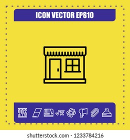 Store icon vector