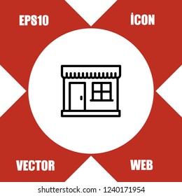 Store icon vector