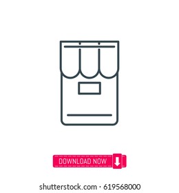 Store icon, vector