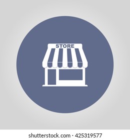 Store icon. Vector concept illustration for design.