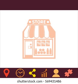 Store  icon. Vector design. 
