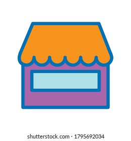 Store icon vector design template