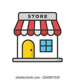 store icon vector design template in white background