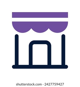 icono de tienda. icono de vector de tono dual para su sitio web, móvil, presentación y diseño de logotipo.