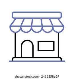 Store icon vector, editable vector of shop