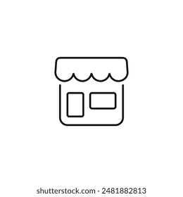 Vector de icono de tienda. VECTOR EPS 10 editable