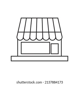 Store icon vector flat design