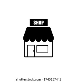 Store icon vector. Store front icon symbol on eps 10
