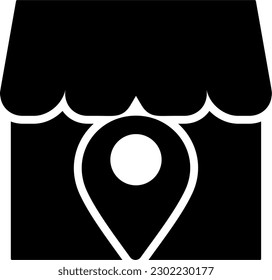 store icon vector glyp style,symbol presentation icon or logo ilustration for website.
perfect use for web,pattern,design,etc