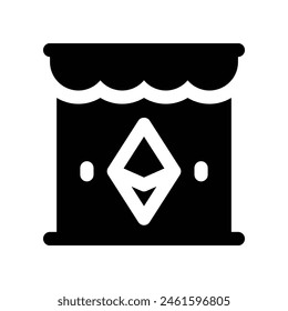 store icon. vector glyph icon for your website, mobile, presentation, and logo design.