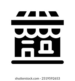 ícone de loja. ícone de glifos vetoriais para o seu design de site, celular, apresentação e logotipo.