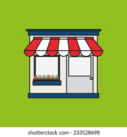 Store icon, vector illustration