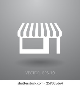 Icono de almacenamiento, ilustración vectorial