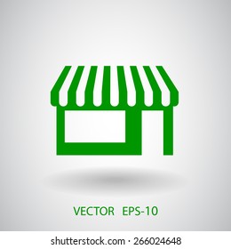 Store icon, vector illustration