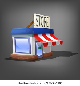 Store icon. Vector illustration.