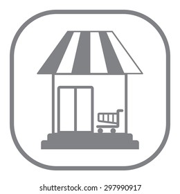 Store icon, vector illustration