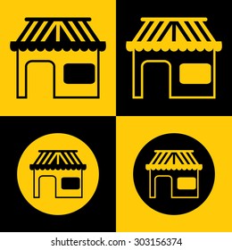 Store icon, vector illustration. Eps-10.