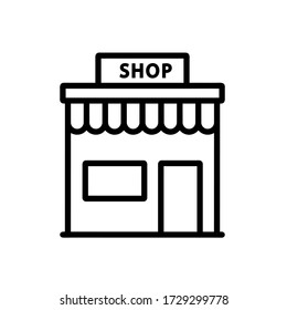 Store icon, vector illustration. Flat design style. vector store icon illustration isolated on white background, store icon Eps10. store icons graphic design vector symbols.