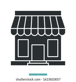 store icon vector illustration logo template for many purpose. Isolated on white background.